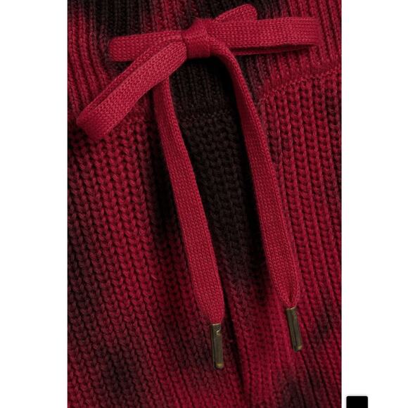 NEW Ser.O.Ya Ida Knit Distressed Red Tie-Dye Drawstring Jogger Track Pants - Picture 4 of 11